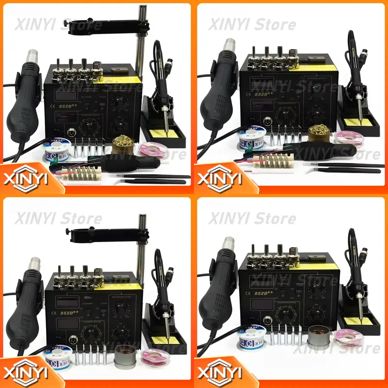 Smd Rework Station Hot Air Soldering 2 In 1 - SAIKE 852D++ 2-в-1 станция для пайки