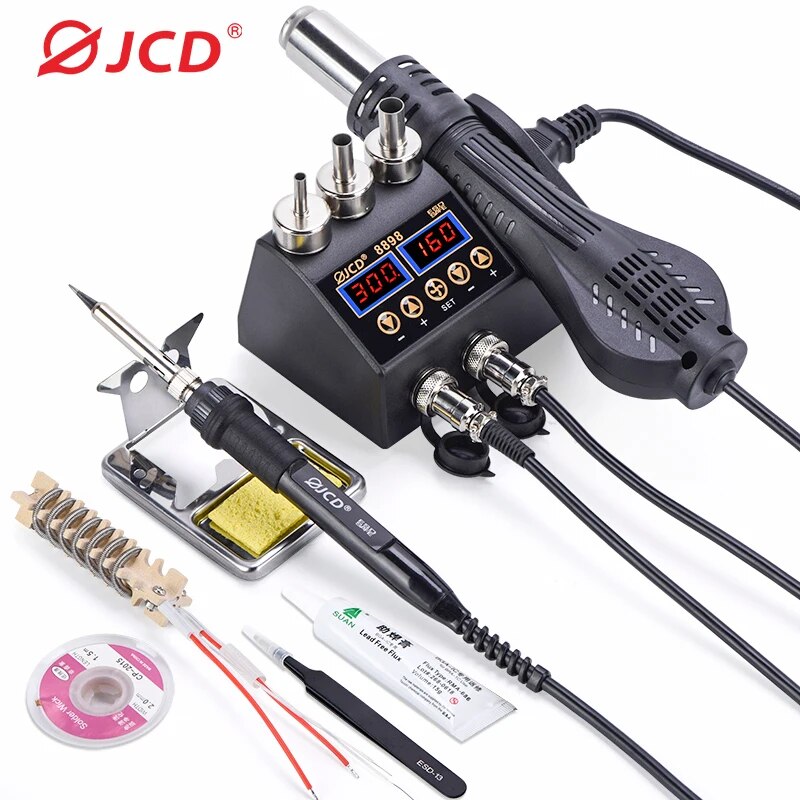 Паяльная станция JCD 8898 750  – обзор и цена Smd Rework Station Hot Air Soldering 2 In 1