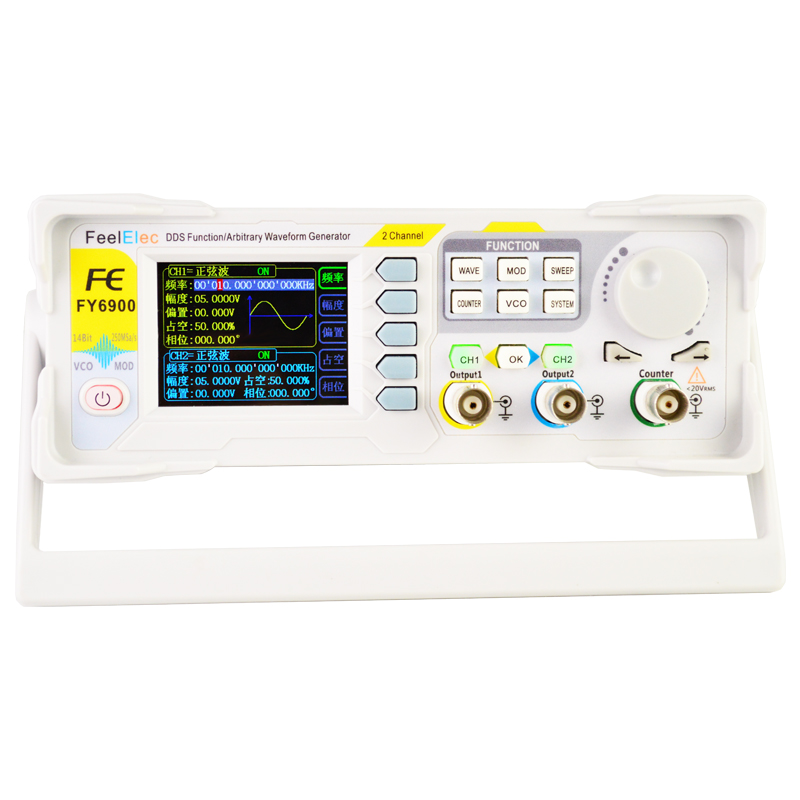 Новый Двухканальный генератор  – обзор и цена Dual Channel Arbitrary Waveform Function Generator 60Mhz